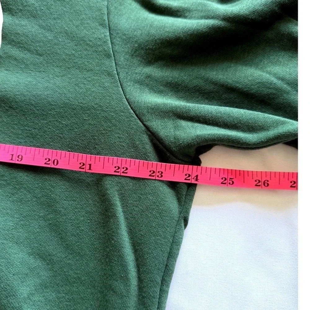 Vintage 90s Rare University of Miami Hurricanes Crewneck‎ Sweatshirt large Green